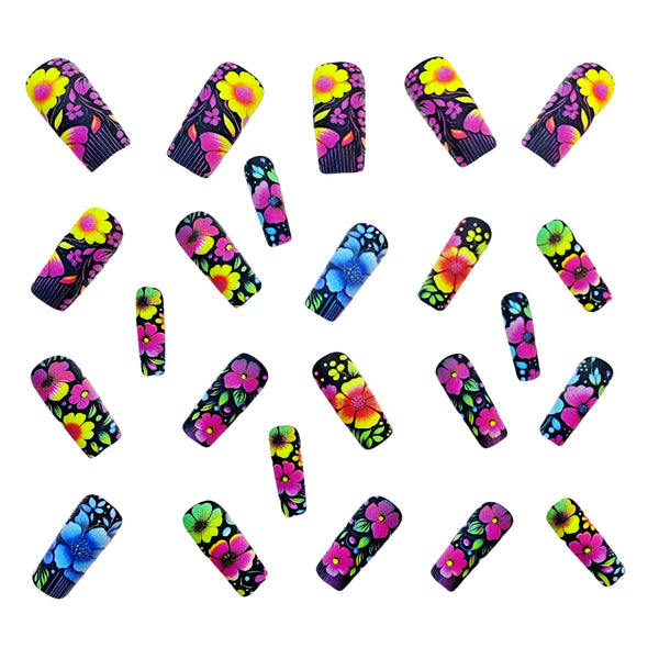 12 Sizes-24 Pcs Press On Nails Y698