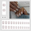 12 Sizes-24 Pcs Press On Nails W1309