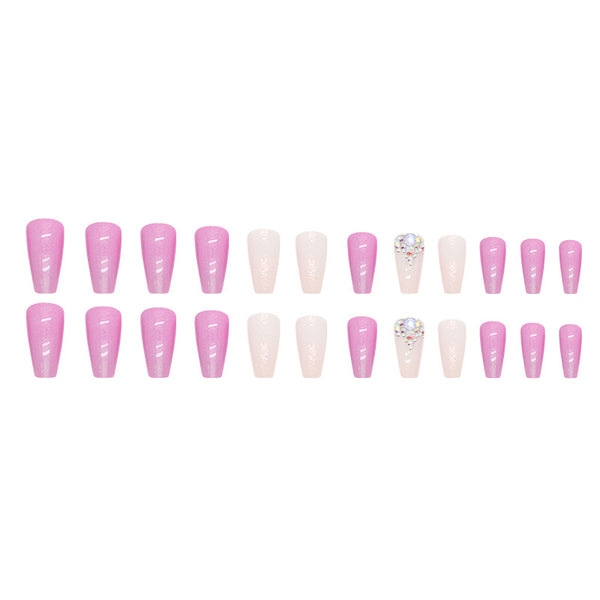 12 Sizes-24 Pcs Press On Nails Z699