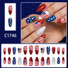 12 Sizes-24 Pcs Press On Nails C1746