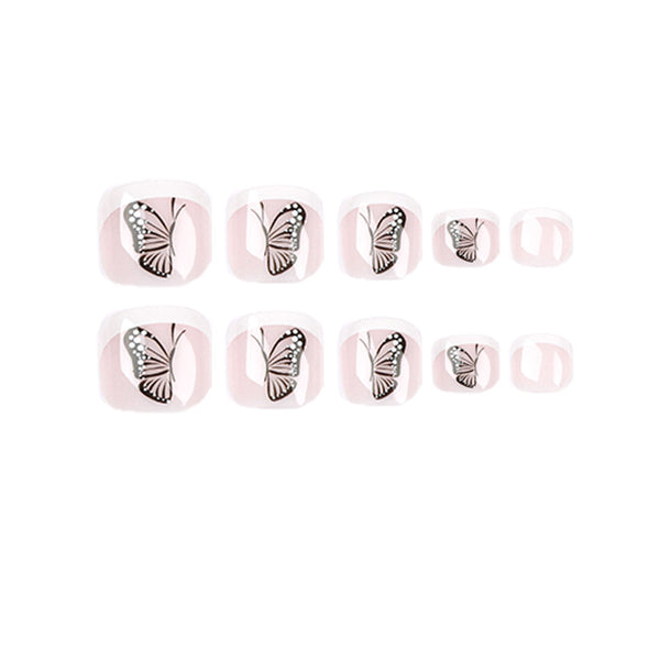 12 Sizes-24 Pcs Press On Nails JP1660