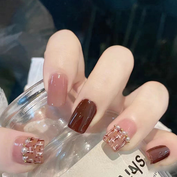 12 Sizes-24 Pcs Press On Nails Z442