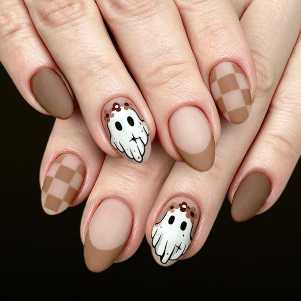 12 Sizes-24 Pcs Press On Nails c2037