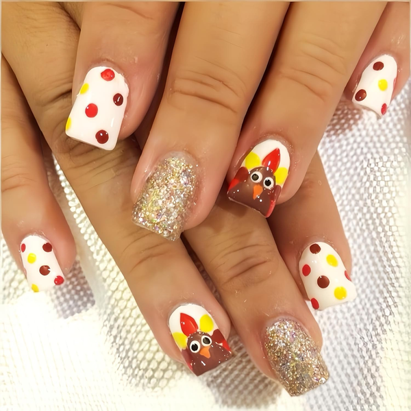 12 Sizes-24 Pcs Press On Nails CW438
