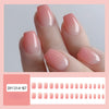 Glossy Medium Pink Press on Nails