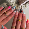 12 Sizes-24 Pcs Press On Nails CY-01-37