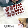 12 Sizes-24 Pcs Press On Nails 1QD041