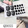 12 Sizes-24 Pcs Press On Nails 1QD041