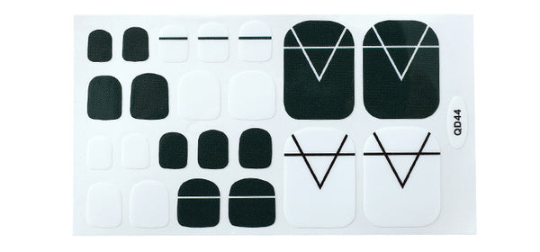 12 Sizes-24 Pcs Press On Nails 1QD041