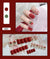 12 Sizes-24 Pcs Press On Nails R001