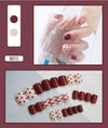 12 Sizes-24 Pcs Press On Nails R001