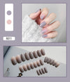 12 Sizes-24 Pcs Press On Nails R001