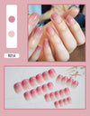 12 Sizes-24 Pcs Press On Nails R001