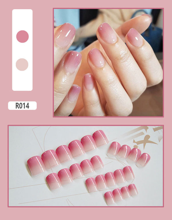 12 Sizes-24 Pcs Press On Nails R001