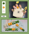 12 Sizes-24 Pcs Press On Nails R001