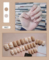 12 Sizes-24 Pcs Press On Nails R001