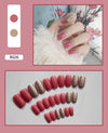 12 Sizes-24 Pcs Press On Nails R001