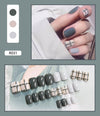 12 Sizes-24 Pcs Press On Nails R001