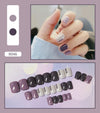 12 Sizes-24 Pcs Press On Nails R041