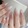 Almond Long Pink Press on Nails