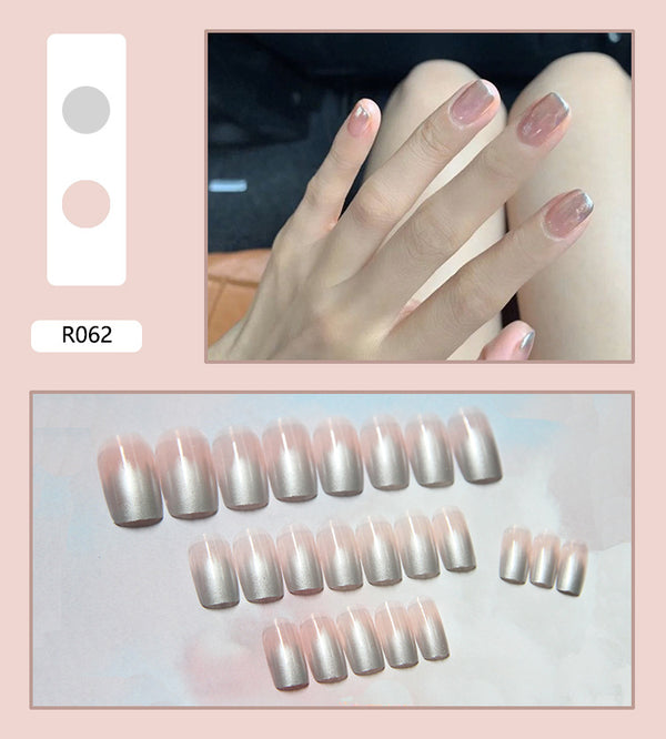 12 Sizes-24 Pcs Press On Nails R041