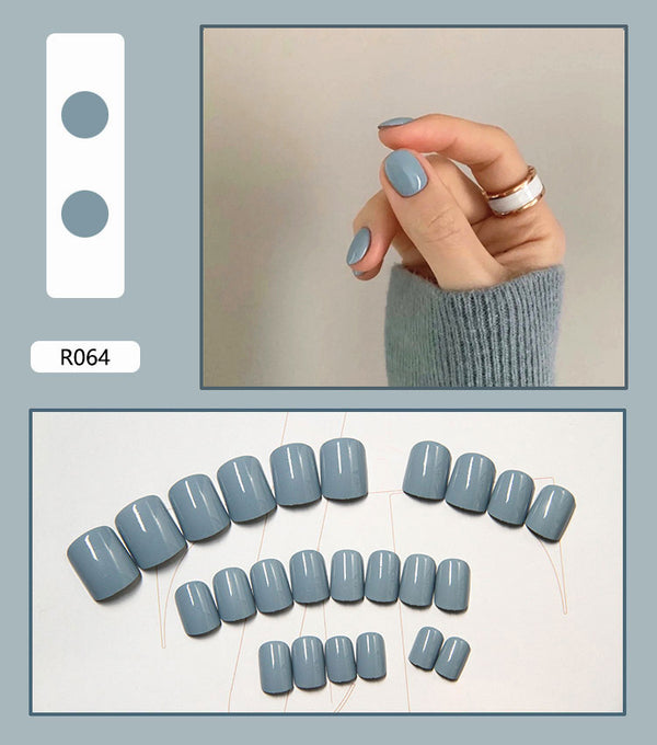 12 Sizes-24 Pcs Press On Nails R041