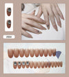 12 Sizes-24 Pcs Press On Nails Z004
