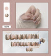 12 Sizes-24 Pcs Press On Nails R041