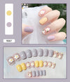 12 Sizes-24 Pcs Press On Nails R041