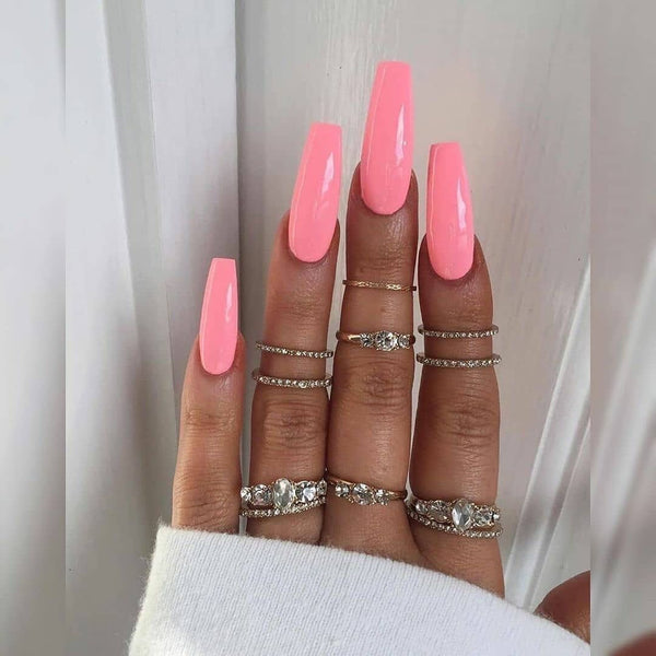 12 Sizes-24 Pcs Press On Nails JP785