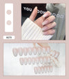 12 Sizes-24 Pcs Press On Nails R079