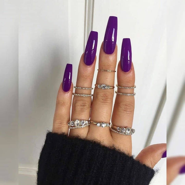 12 Sizes-24 Pcs Press On Nails JP785