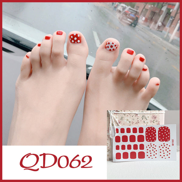 12 Sizes-24 Pcs Press On Nails QD62