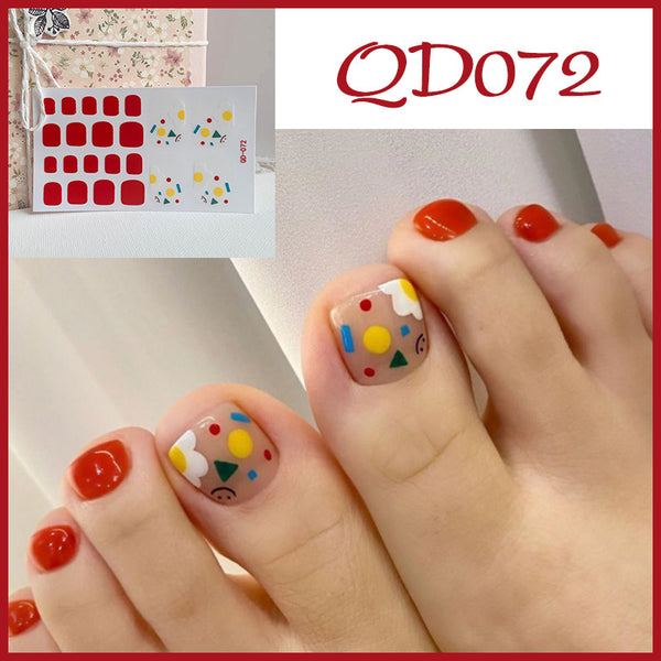 12 Sizes-24 Pcs Press On Nails QD62