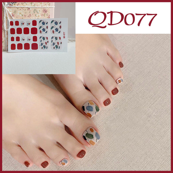 12 Sizes-24 Pcs Press On Nails QD62