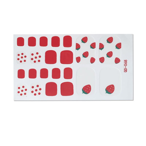 12 Sizes-24 Pcs Press On Nails QD62