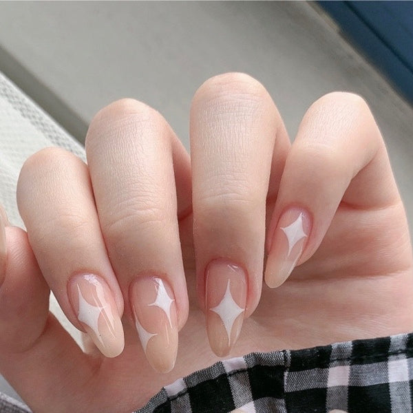 12 Sizes-24 Pcs Press On Nails JP815