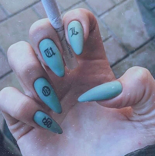 12 Sizes-24 Pcs Press On Nails JP812