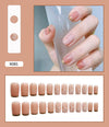 12 Sizes-24 Pcs Press On Nails R081
