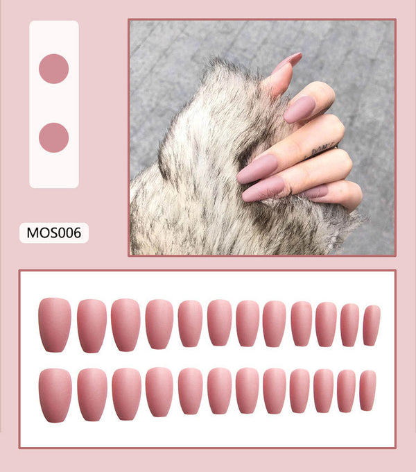 12 Sizes-24 Pcs Press On Nails MOS006