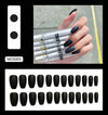 12 Sizes-24 Pcs Press On Nails MOS005
