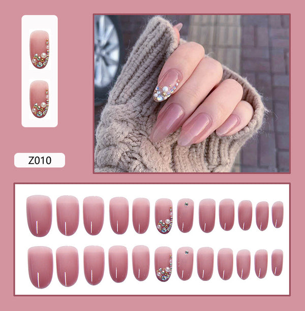 12 Sizes-24 Pcs Press On Nails Z001