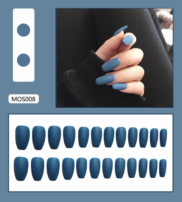 12 Sizes-24 Pcs Press On Nails MOS008