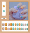 12 Sizes-24 Pcs Press On Nails R081