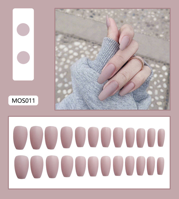 12 Sizes-24 Pcs Press On Nails MOS011