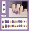 12 Sizes-24 Pcs Press On Nails R089