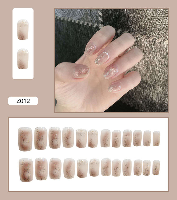 12 Sizes-24 Pcs Press On Nails Z001