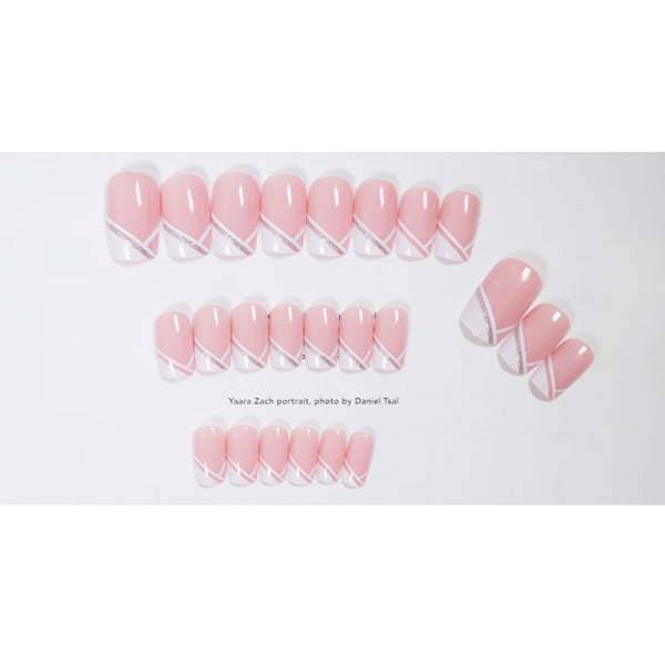12 Sizes-24 Pcs Press On Nails JP823