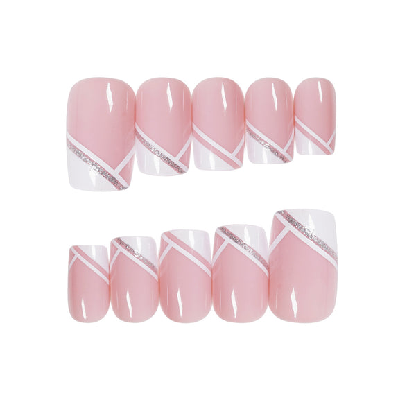 12 Sizes-24 Pcs Press On Nails JP823
