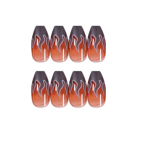 12 Sizes-24 Pcs Press On Nails JP822